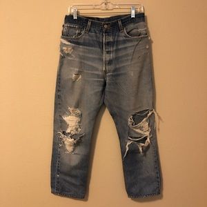 RE/DONE Levis Vintage High Rise Crop Jeans Sz 30